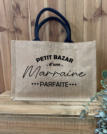 Sac en toile de Jute * Petit Bazar Marraine*