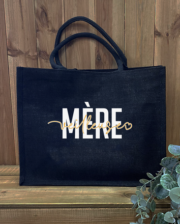 Sac en toile de Jute * Mere Veilleuse * OR
