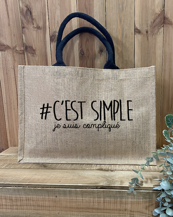 Sac en toile de Jute * C'est simple *