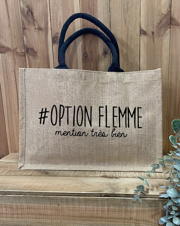 Sac en toile de Jute * Option Flemme *